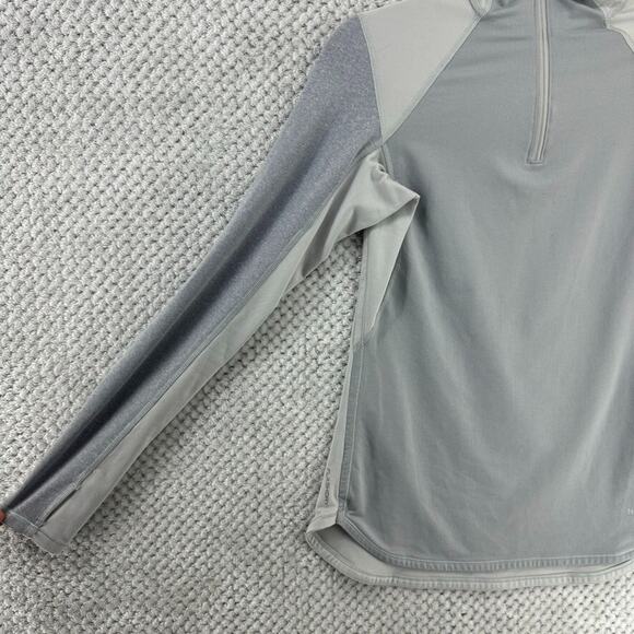 The North Face Layering Sweater Top S Gray 1/4 Zip Pullover Thumbholes Flashdry - Picture 10 of 16